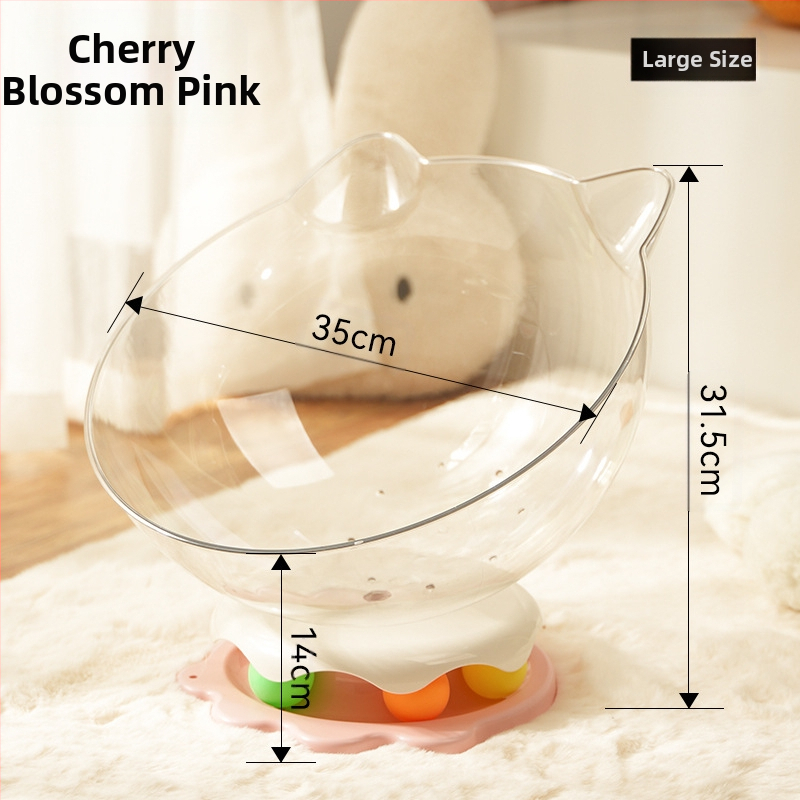 Cuib de pisică în formă de capsulă spațială pentru a ameliora plictiseala, jucărie pentru pisici cu placă rotativă încorporată și băț amuzant pentru pisici, cuib multifuncțional pentru pisici, pentru a se juca și a dormi
