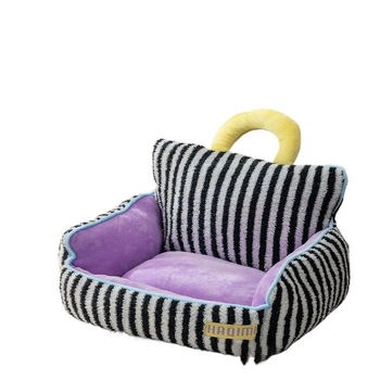 Νέα φωλιά για γάτες για κατοικίδια, φωλιά σκύλου, ριγέ, τριμερές σπιτάκι για γάτες, καναπές-κρεβάτι για γάτες, φωλιά για κατοικίδια, είδη κατοικίδιων, καναπές για γάτες