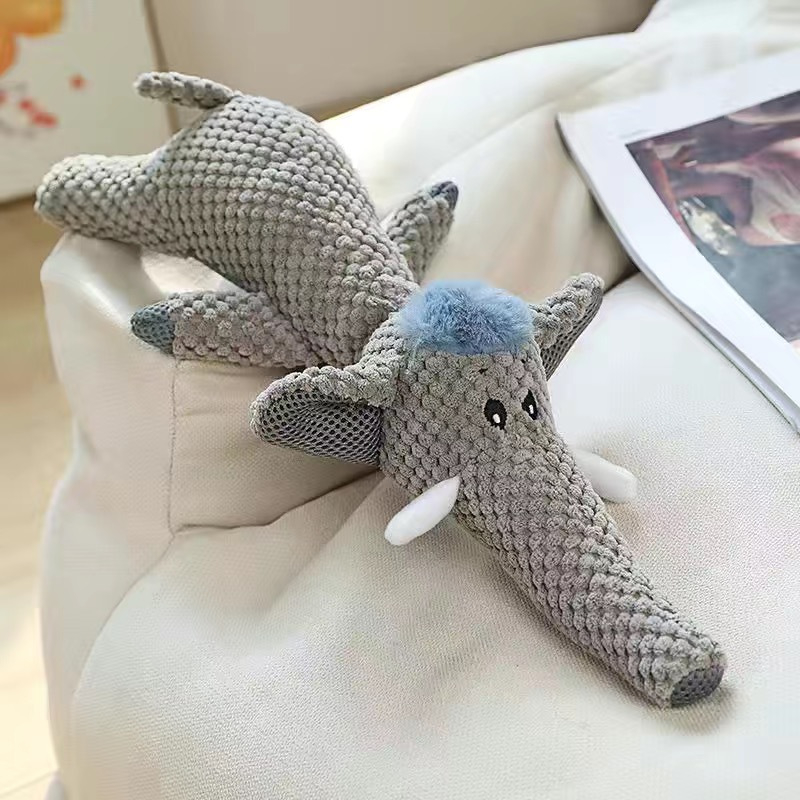 Играчки за кучета от цял свят, устойчиви на ухапвания и кътници плюшени играчки, издаващи звуци, козина от коркин, сладки динозавърски принадлежности за домашни любимци, интерактивни и против скука играчки