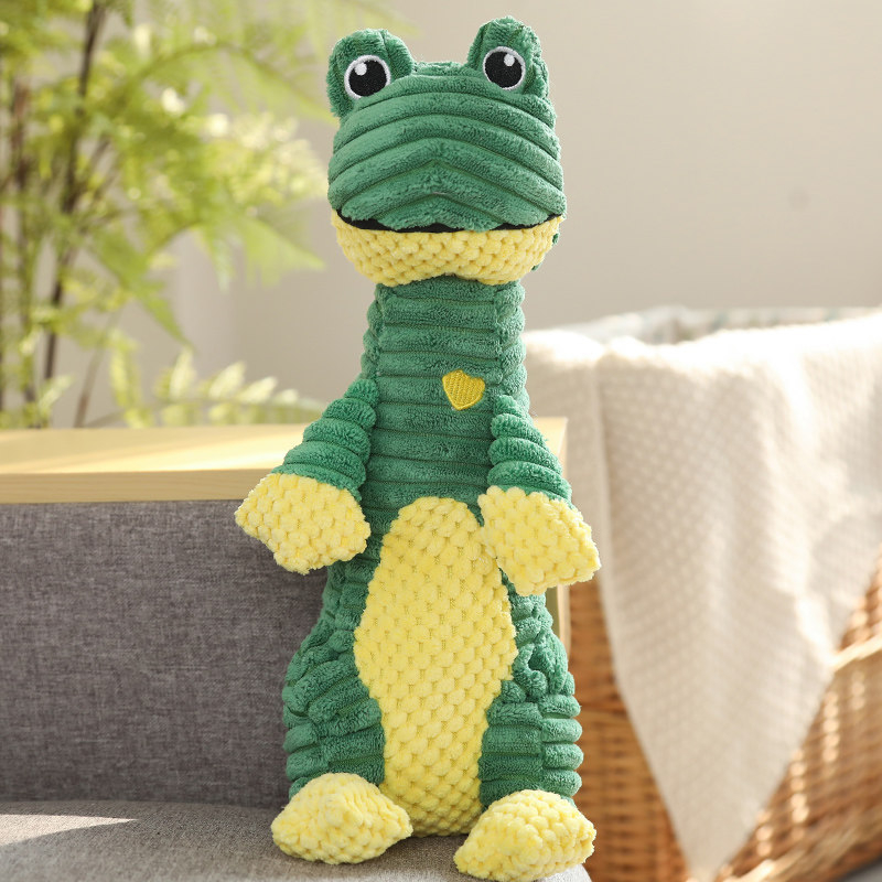 Играчки за кучета от цял свят, устойчиви на ухапвания и кътници плюшени играчки, издаващи звуци, козина от коркин, сладки динозавърски принадлежности за домашни любимци, интерактивни и против скука играчки