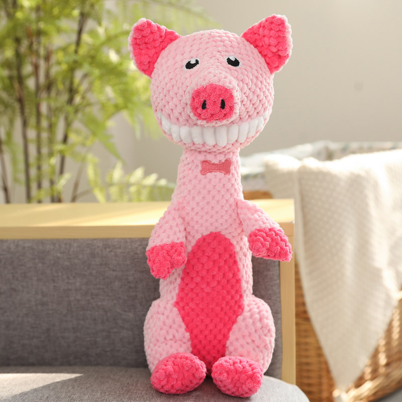 Играчки за кучета от цял свят, устойчиви на ухапвания и кътници плюшени играчки, издаващи звуци, козина от коркин, сладки динозавърски принадлежности за домашни любимци, интерактивни и против скука играчки