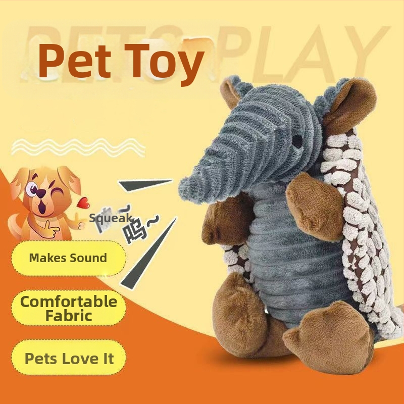 Играчки за кучета от цял свят, устойчиви на ухапвания и кътници плюшени играчки, издаващи звуци, козина от коркин, сладки динозавърски принадлежности за домашни любимци, интерактивни и против скука играчки