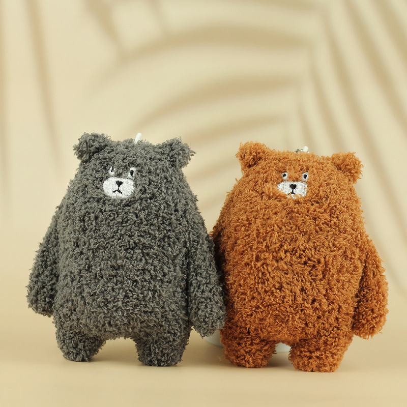 Интернет Червена мечка Висулка Сладка Плюшена Играчка Кукла Чанта Висулка Ключодържател Кукла Хващаща Машина Малка Кукла На Търговия На Едро