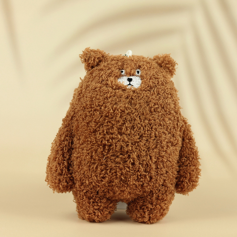 Интернет Червена мечка Висулка Сладка Плюшена Играчка Кукла Чанта Висулка Ключодържател Кукла Хващаща Машина Малка Кукла На Търговия На Едро