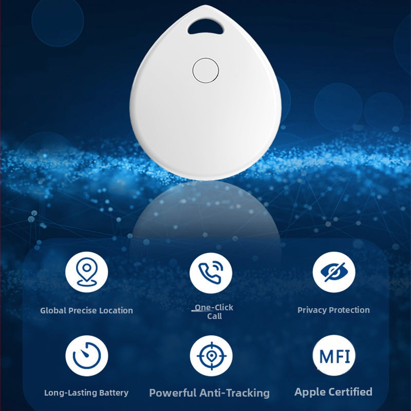 Airtag, локатор против изгубени устройства, търсене и позициониране, плосък за домашни любимци и деца, позициониране на ключове, подходящо за Apple системи