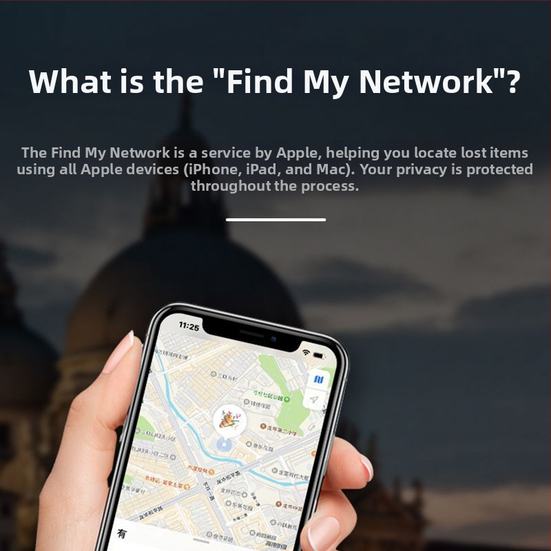 Airtag, локатор против изгубени устройства, търсене и позициониране, плосък за домашни любимци и деца, позициониране на ключове, подходящо за Apple системи