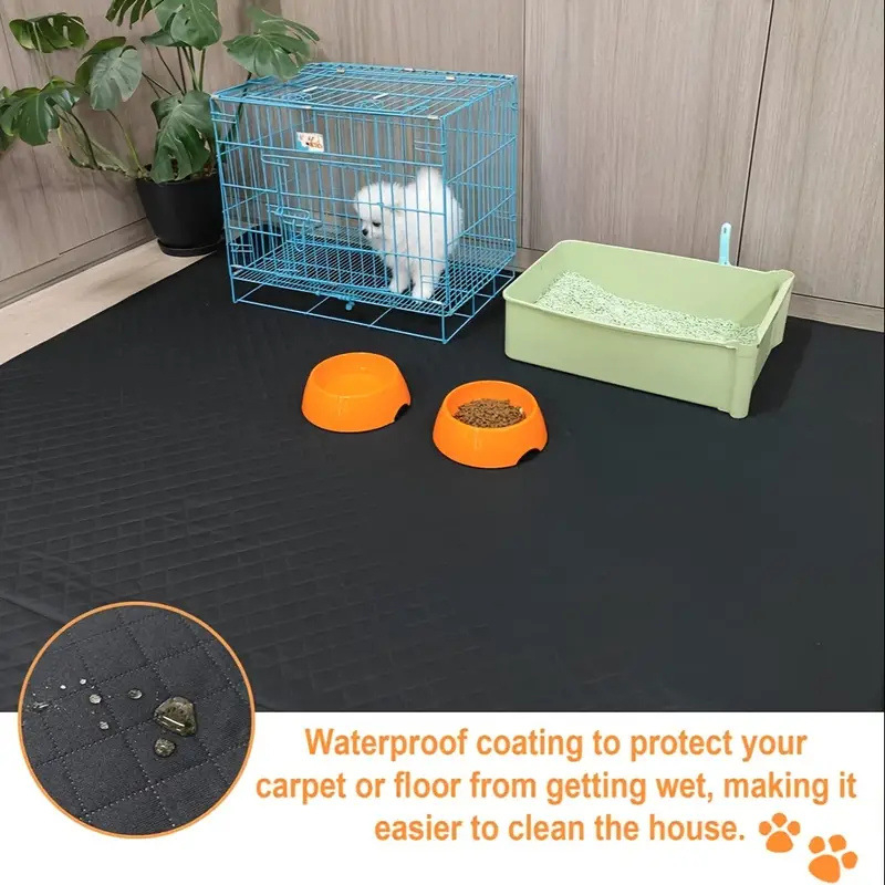 Covoraș impermeabil pentru animale de companie, dintr-o singură bucată, covoraș pentru gardul animalelor de companie, covoraș de dresaj pentru câini, reutilizabil, potrivit pentru canapeaua extensibilă din mașină, casa animalelor de companie