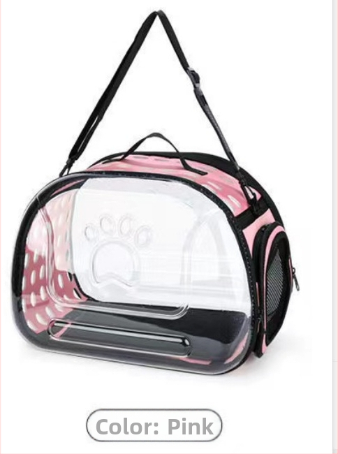 Crossbody väljaminev lemmikloomakott hingav kaasaskantav lemmiklooma seljakott kassi seljakott kokkupandav läbipaistev kassikott suure mahutavusega hulgimüük