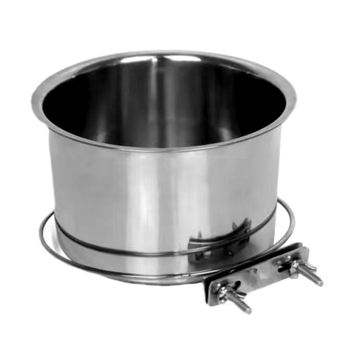 Lonac za pse od nehrđajućeg čelika, zdjela za pse s otpornošću na prevrtanje, velika viseća zdjela za pse, pojilica, lonac za mačke s fiksnim kavezom, zdjela za kućne ljubimce