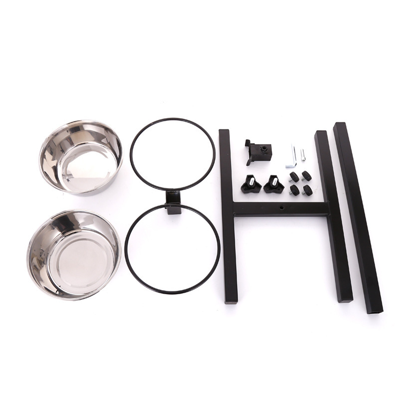 Podesiva zdjela za pse, posuđe za stol za kućne ljubimce, samostojeća posuda za vodu za kućne ljubimce, stalak za hranilicu za mačke i pse