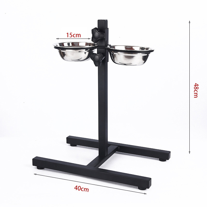 Podesiva zdjela za pse, posuđe za stol za kućne ljubimce, samostojeća posuda za vodu za kućne ljubimce, stalak za hranilicu za mačke i pse