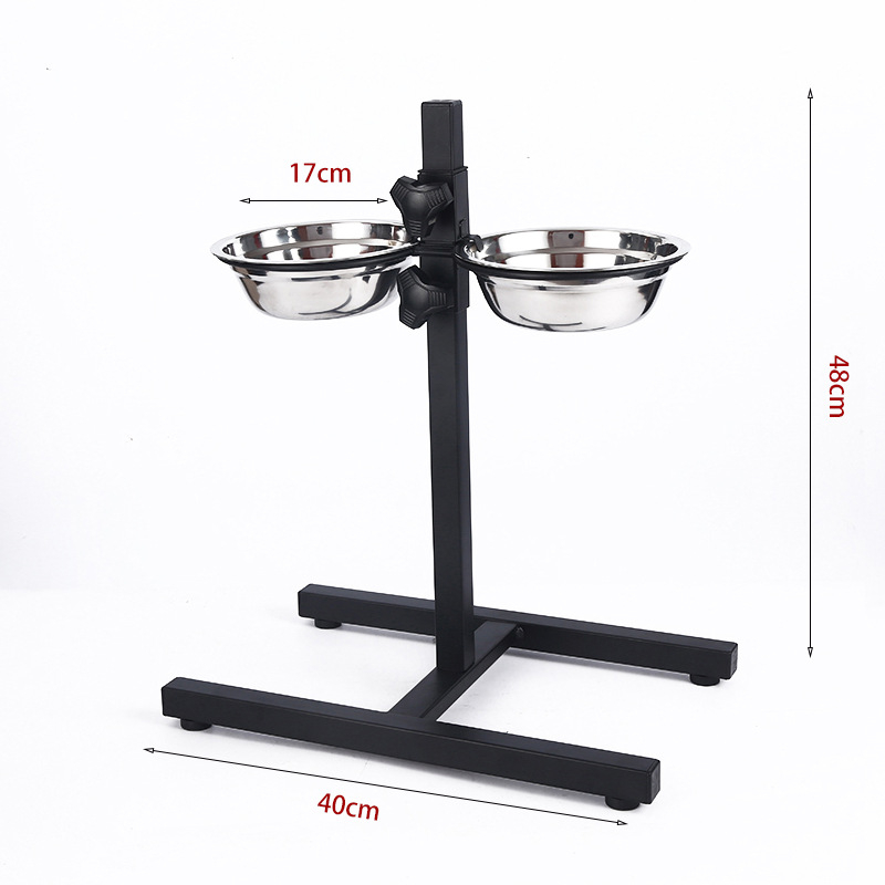 Podesiva zdjela za pse, posuđe za stol za kućne ljubimce, samostojeća posuda za vodu za kućne ljubimce, stalak za hranilicu za mačke i pse