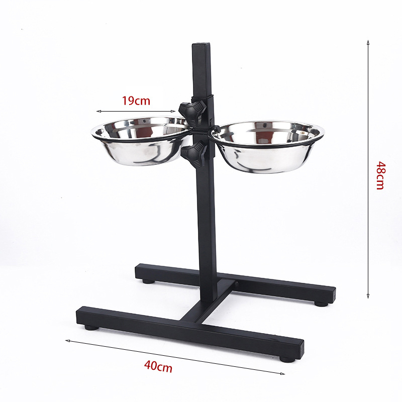 Podesiva zdjela za pse, posuđe za stol za kućne ljubimce, samostojeća posuda za vodu za kućne ljubimce, stalak za hranilicu za mačke i pse