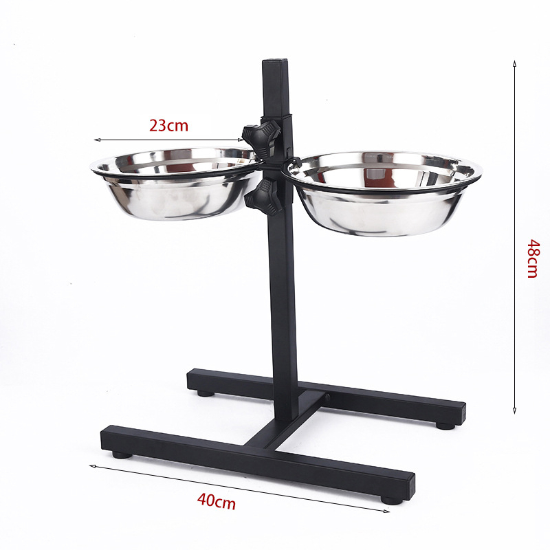 Podesiva zdjela za pse, posuđe za stol za kućne ljubimce, samostojeća posuda za vodu za kućne ljubimce, stalak za hranilicu za mačke i pse