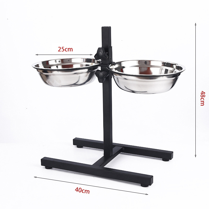 Podesiva zdjela za pse, posuđe za stol za kućne ljubimce, samostojeća posuda za vodu za kućne ljubimce, stalak za hranilicu za mačke i pse