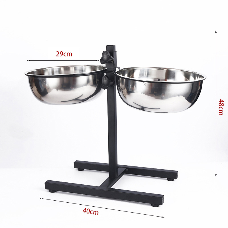 Podesiva zdjela za pse, posuđe za stol za kućne ljubimce, samostojeća posuda za vodu za kućne ljubimce, stalak za hranilicu za mačke i pse
