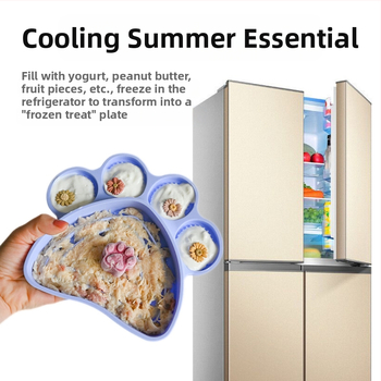 Δωρεάν αποστολή, μεγάλης χωρητικότητας, μπολ γλείψιμο Slow Food για γάτες και σκύλους, με βεντούζα, αντικραδασμική τροφή για γάτες και σκύλους