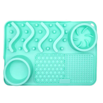 Αναβαθμισμένα προϊόντα Amazon για κατοικίδια, γάτες και σκύλους, μπολ γλείψιμο, ισχυρή βεντούζα, ανθεκτικό στο δάγκωμα, μαξιλάρι γλείψιμο κατοικίδιων, σιλικόνης