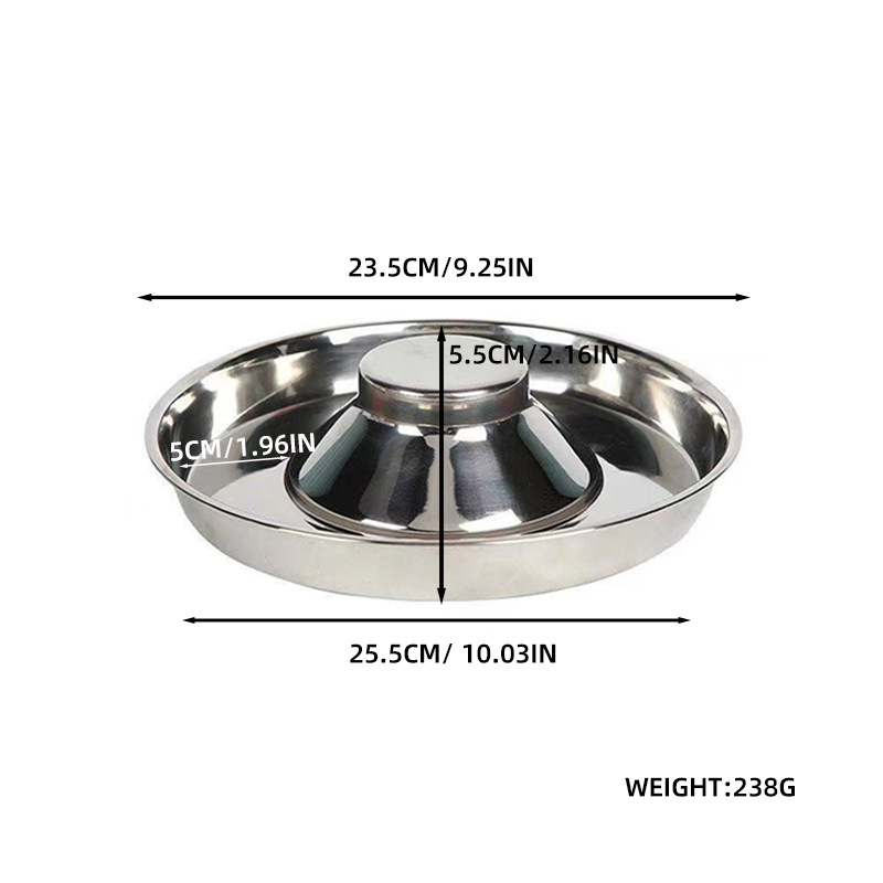 Zdjela za kućne ljubimce od nehrđajućeg čelika, zdjela za sporu hranu, velika zdjela za mačke, zdjela za pse, hranilica za plišane ljubimce za pse i mačke, veleprodaja opreme za kućne ljubimce