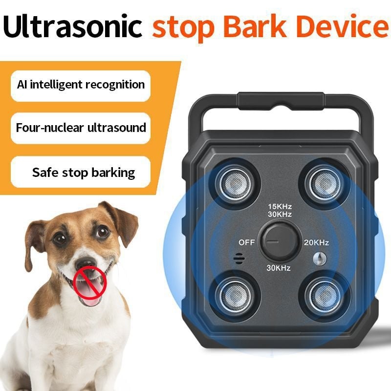 Nou dispozitiv transfrontalier de dresaj pentru câini cu ultrasunete, anti-lătrat, control vocal automat, consumabile de dresaj pentru animale de companie Amazon
