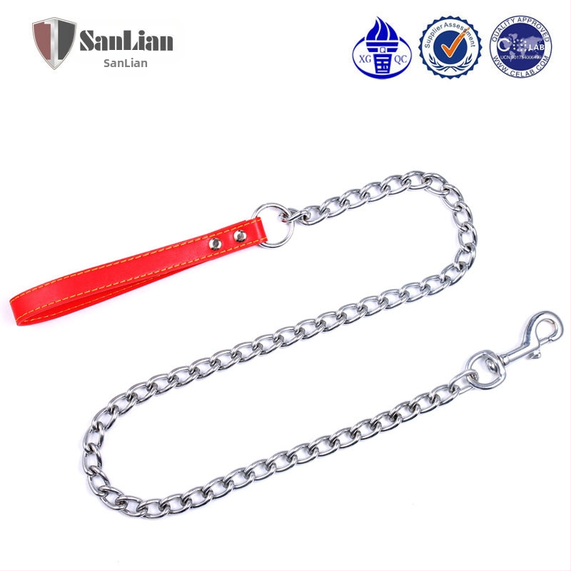 Izravno iz tvornice, pribor za kućne ljubimce, vučno uže, lanac od kože, veleprodaja 120 cm trostruko