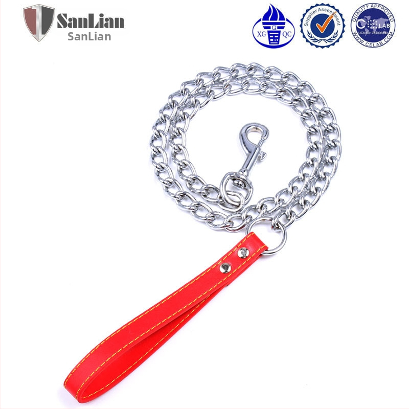 Izravno iz tvornice, pribor za kućne ljubimce, vučno uže, lanac od kože, veleprodaja 120 cm trostruko