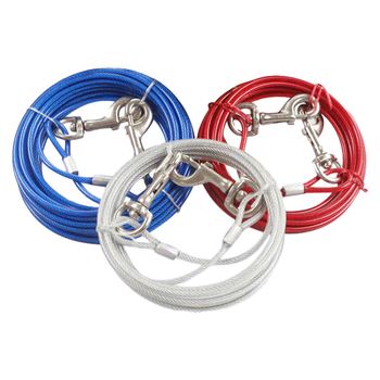 Prekogranična uzica za pse s jednom do dvije dvostruke glave, čelična žičana užad, vijak za uzicu za pse, lanac za pse, željezni lanac, fiksno uže, veleprodaja za kućne ljubimce