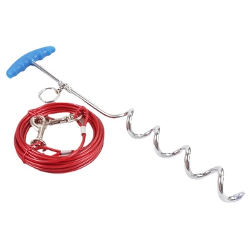 Λουρί σκύλου για διασυνοριακή χρήση, ένα προς δύο, διπλό συρματόσχοινο από ατσάλι, μπουλόνι, αλυσίδα σκύλου, σιδερένια αλυσίδα, σταθερό σχοινί, χονδρική πώληση για κατοικίδια