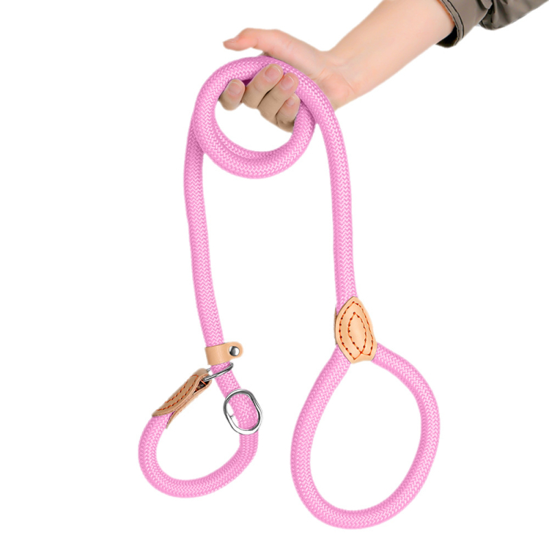 Trakčné lano pre psov, proti nepokojom, nylonové ručne šité kožené P lano, predĺžené hrubé okrúhle lano pre výcvik psov, veľká reťaz pre psov P