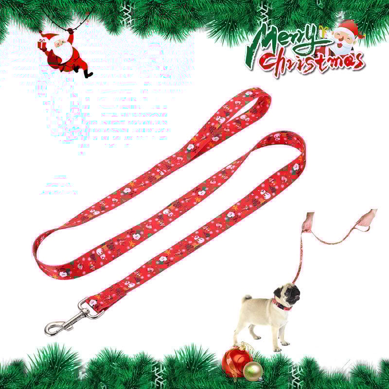Zgardă de Crăciun populară pentru animale de companie, lesă, accesorii pentru câini, lesă de plimbare pentru câini, accesorii pentru hamuri pentru câini, ediție limitată de Crăciun