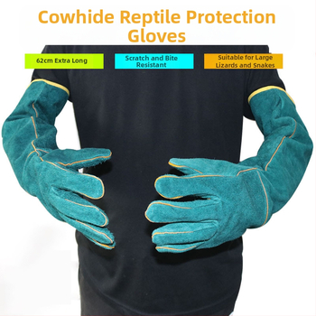 Домашни любимци Amazon Популярни ръкавици против ухапване от влечуги 62 см Защитни ръкавици за домашни любимци