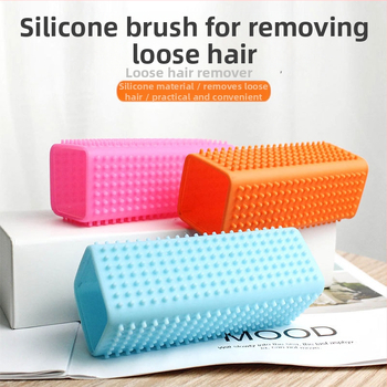 Силиконова четка за обезкосмяване Hartley, почистващ гребен за котешка козина, гребен за кучешка козина, почистващ препарат за лепкава козина