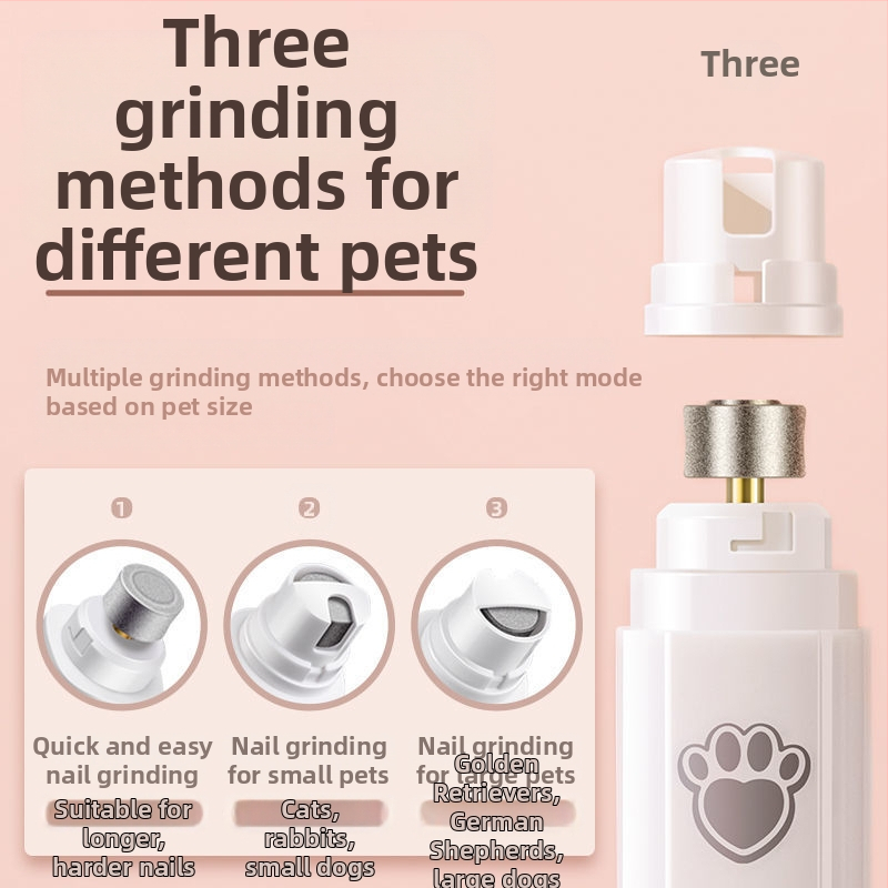 Безшумна шлифовъчна машина за домашни любимци, електрическа маникюрна машина за котки, нокторезачка за кучета, акумулаторна шлифовъчна машина за плюшени играчки