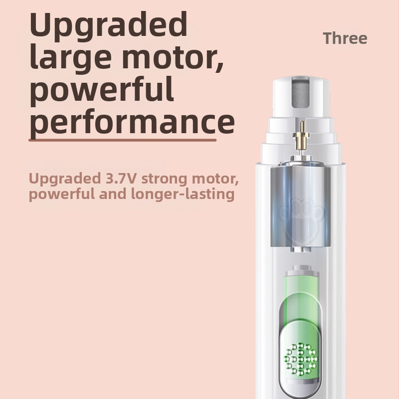 Безшумна шлифовъчна машина за домашни любимци, електрическа маникюрна машина за котки, нокторезачка за кучета, акумулаторна шлифовъчна машина за плюшени играчки