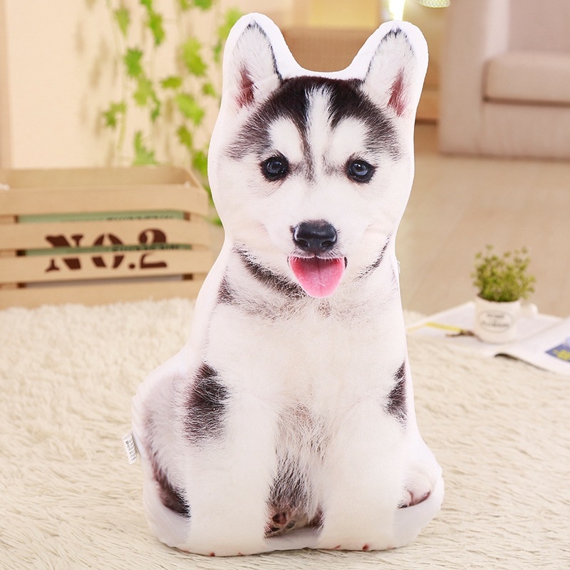 Сладка 3D креативна симулационна възглавница Плюшена играчка Теди Куче Кола Диван Нощна възглавница за гадже момичета