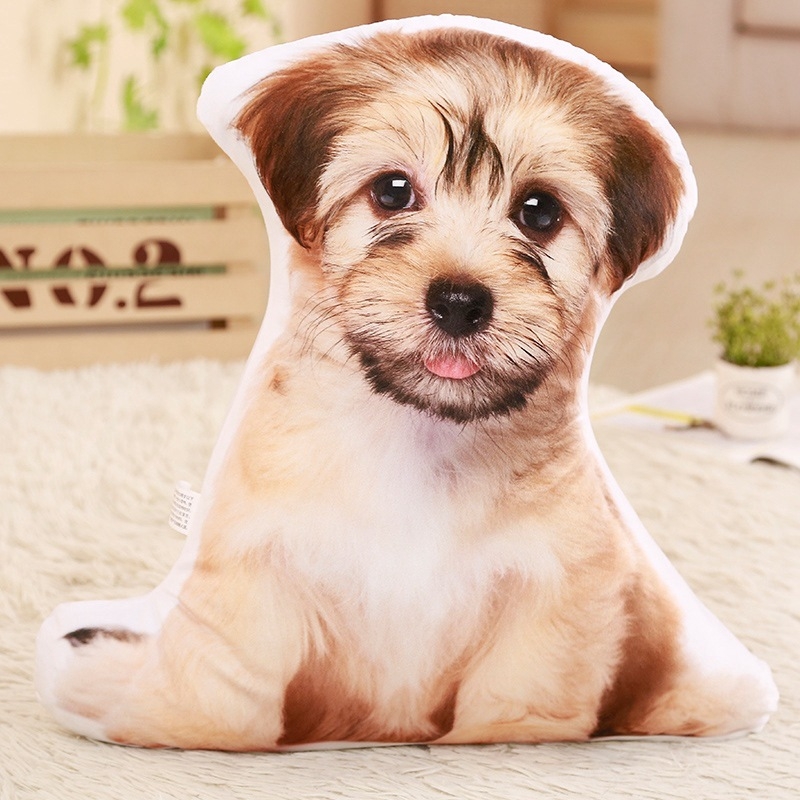 Сладка 3D креативна симулационна възглавница Плюшена играчка Теди Куче Кола Диван Нощна възглавница за гадже момичета