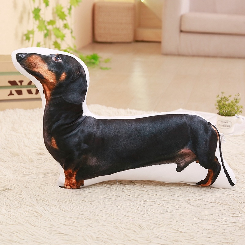 Сладка 3D креативна симулационна възглавница Плюшена играчка Теди Куче Кола Диван Нощна възглавница за гадже момичета