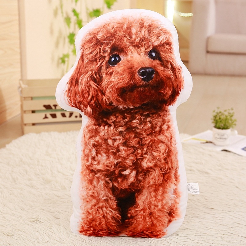Сладка 3D креативна симулационна възглавница Плюшена играчка Теди Куче Кола Диван Нощна възглавница за гадже момичета