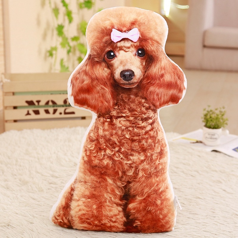 Сладка 3D креативна симулационна възглавница Плюшена играчка Теди Куче Кола Диван Нощна възглавница за гадже момичета