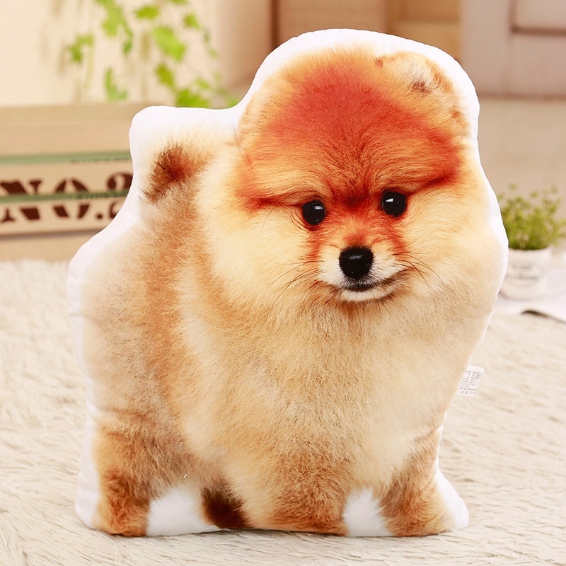 Сладка 3D креативна симулационна възглавница Плюшена играчка Теди Куче Кола Диван Нощна възглавница за гадже момичета