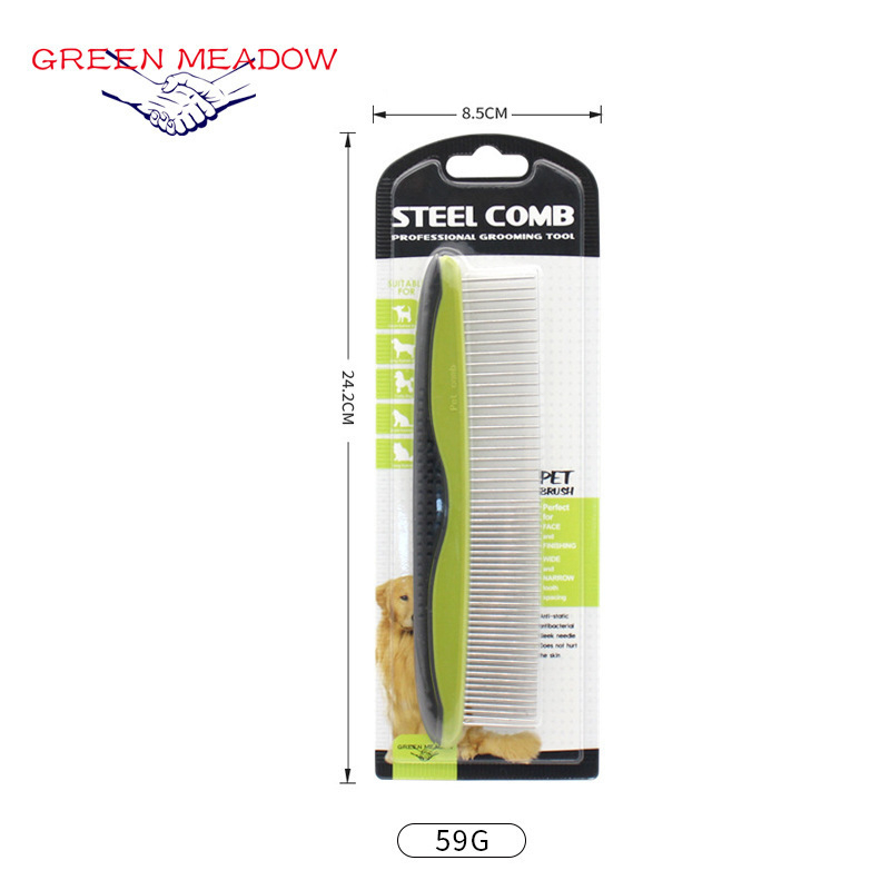 Lemmikloomatarvete lemmikloomade kamm kassi karvade hõljumiseks karvade eemaldamiseks kammirea kammi koerakarvade nuga sõlmekammi otsemüük