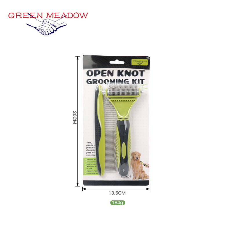 Lemmikloomatarvete lemmikloomade kamm kassi karvade hõljumiseks karvade eemaldamiseks kammirea kammi koerakarvade nuga sõlmekammi otsemüük