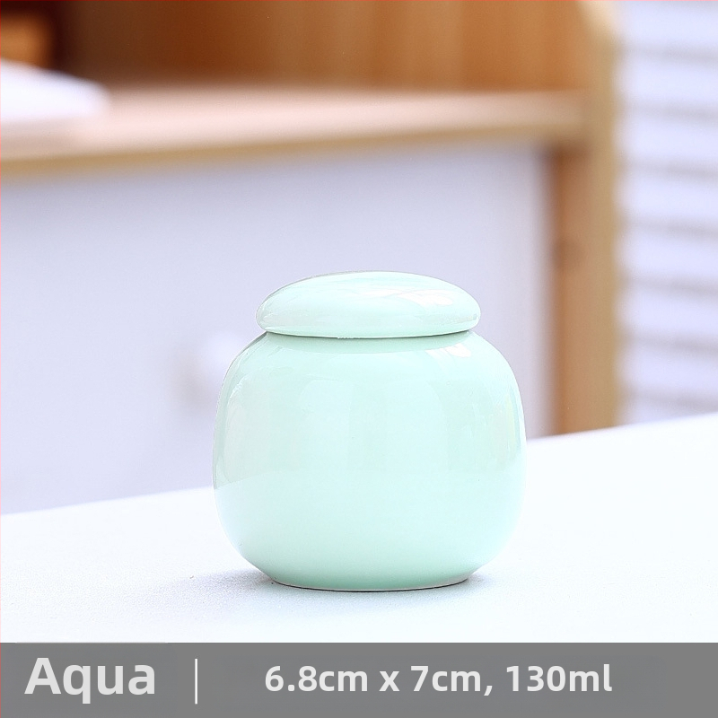 Heyi pot, lihtne värske väike teekann, lõhnav pulber, lõhnapillid, safran, keraamiline suletud pott, marjarohelise tee säilituspott