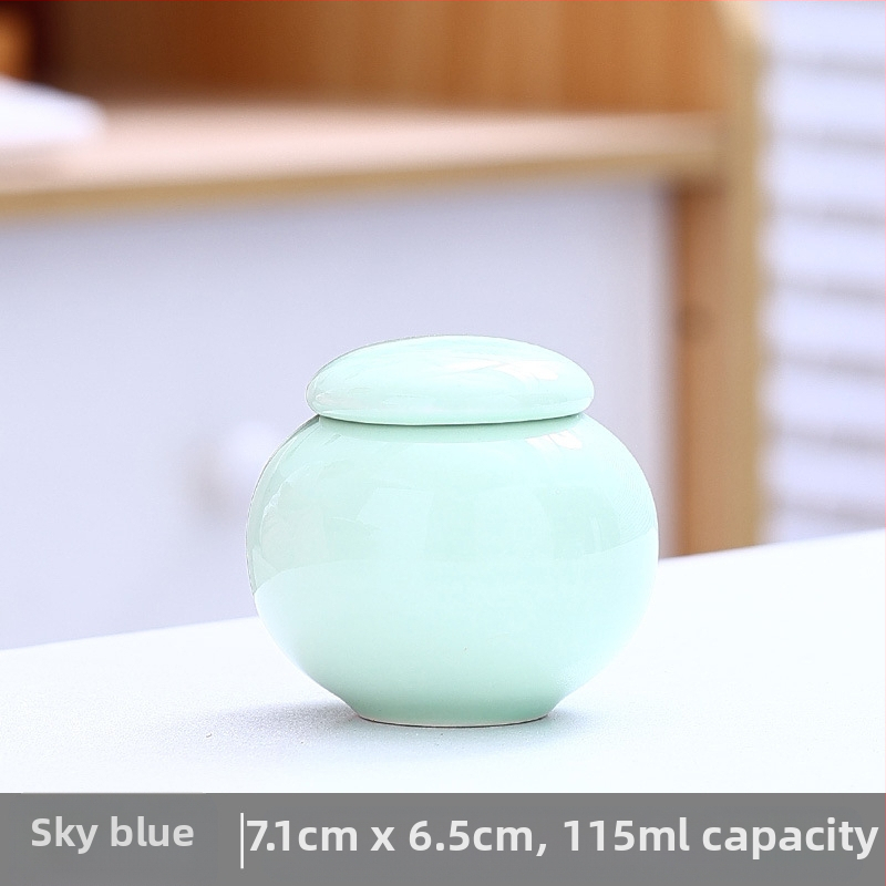 Heyi pot, lihtne värske väike teekann, lõhnav pulber, lõhnapillid, safran, keraamiline suletud pott, marjarohelise tee säilituspott