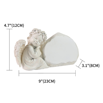 Tarpvalstybinis mažojo angelo alpinariume augintinio antkapis gali būti graviruojamas, kad būtų atmintyje lauko sodo kiemo dekoratyvinė dervos švytuoklė