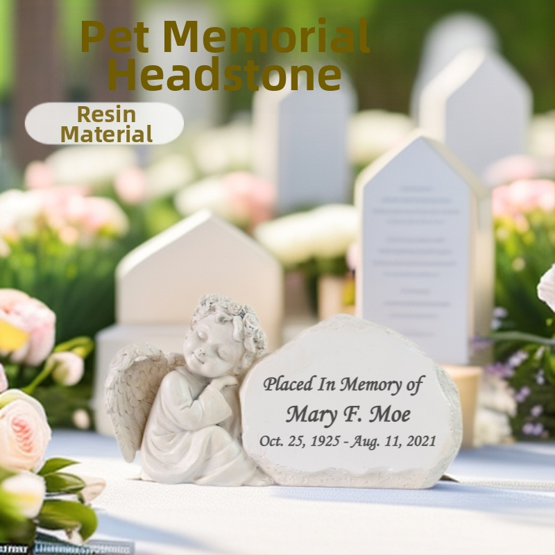 Tarpvalstybinis mažojo angelo alpinariume augintinio antkapis gali būti graviruojamas, kad būtų atmintyje lauko sodo kiemo dekoratyvinė dervos švytuoklė