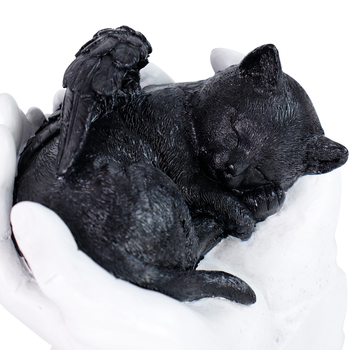 „Amazon“ lazerinis užrašas rankomis, laikančiomis kates ir šunis, naminių gyvūnėlių urnos antkapio kiemo dekoravimui, dervos papuošalai