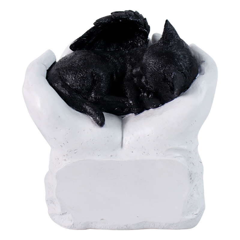 „Amazon“ lazerinis užrašas rankomis, laikančiomis kates ir šunis, naminių gyvūnėlių urnos antkapio kiemo dekoravimui, dervos papuošalai