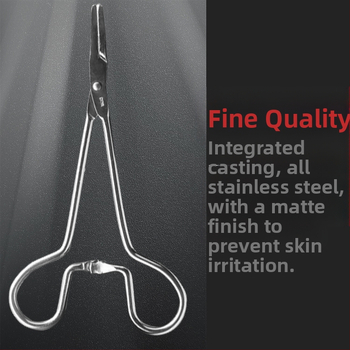 Roostevabast terasest kõrvakarvade kitkumise tangid koera kõrvade kitkumiseks teddy kassi peatamistangid lemmikloomade kõrvade puhastusvahendid