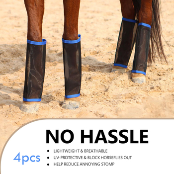 Gamintojo paruoštos nailono, plyšimui atsparios, plono tinklelio arklio tamprės ir arklio kojų uždangalai nuo uodų, skirti naudoti lauke